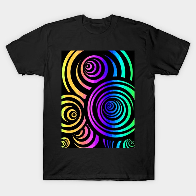 Color Whirl 3D T-Shirt by SartorisArt1